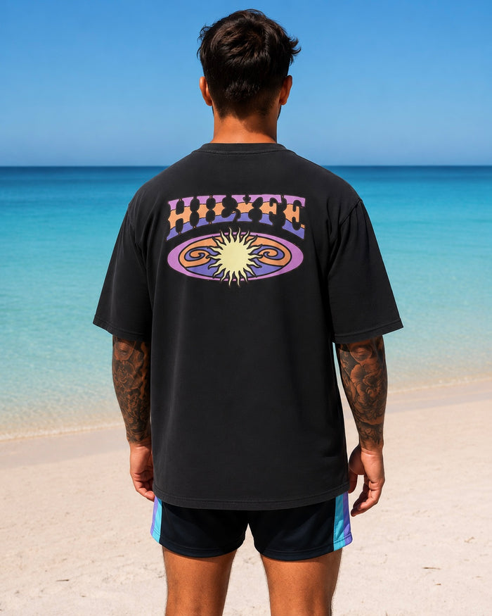 SUNDAZE TEE CHARCOAL