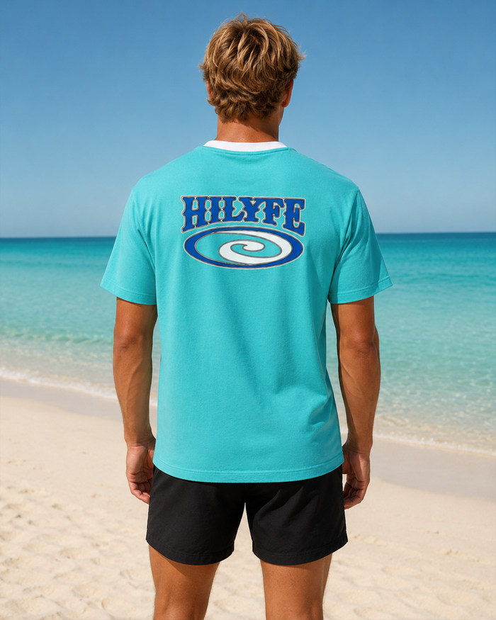 SWELL TEE AQUA