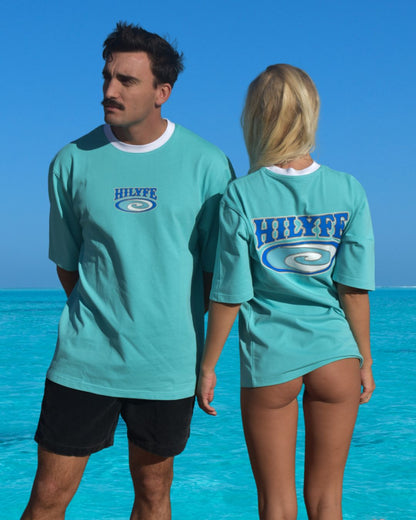 SWELL TEE AQUA