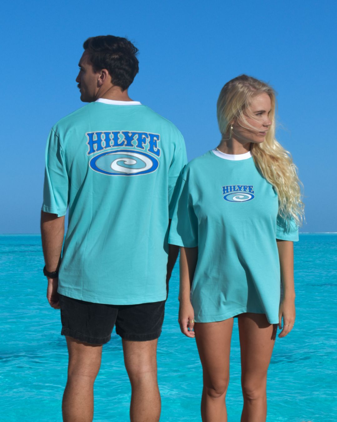 SWELL TEE AQUA