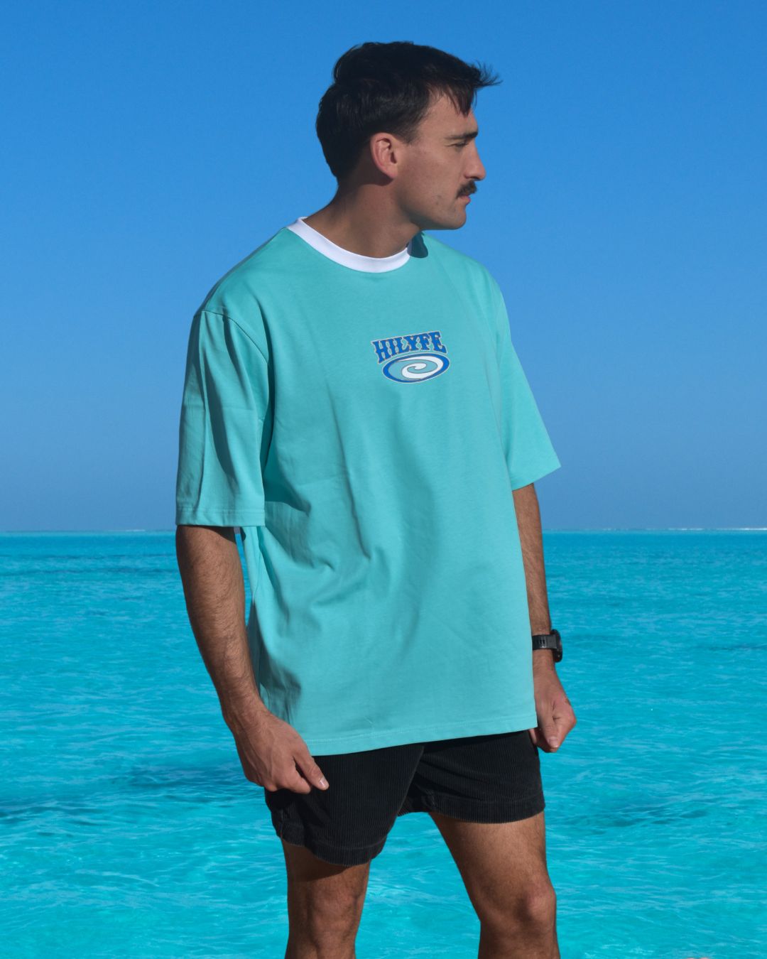 SWELL TEE AQUA