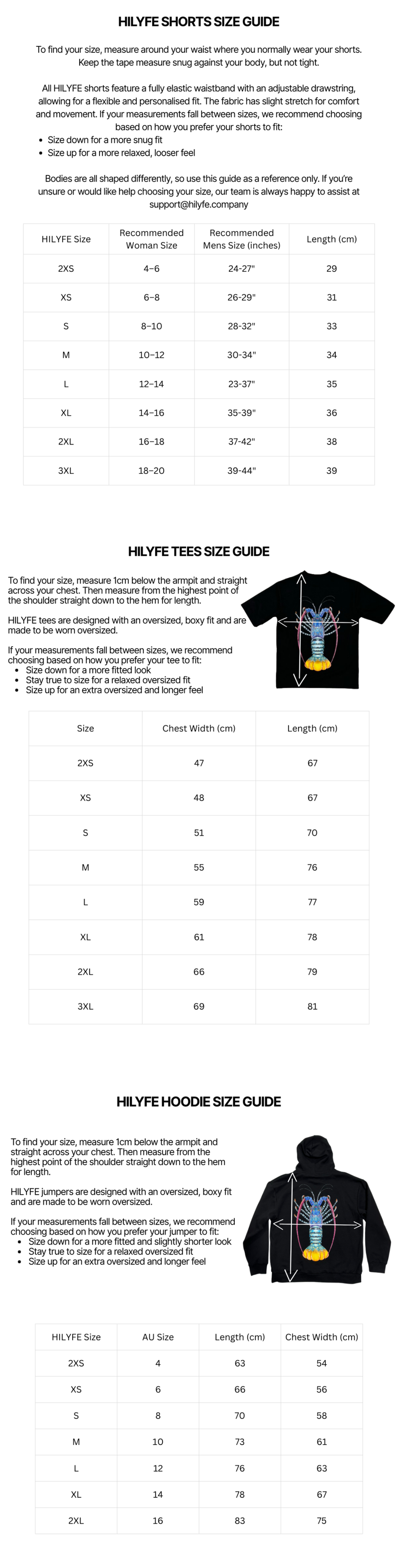 Size Guide