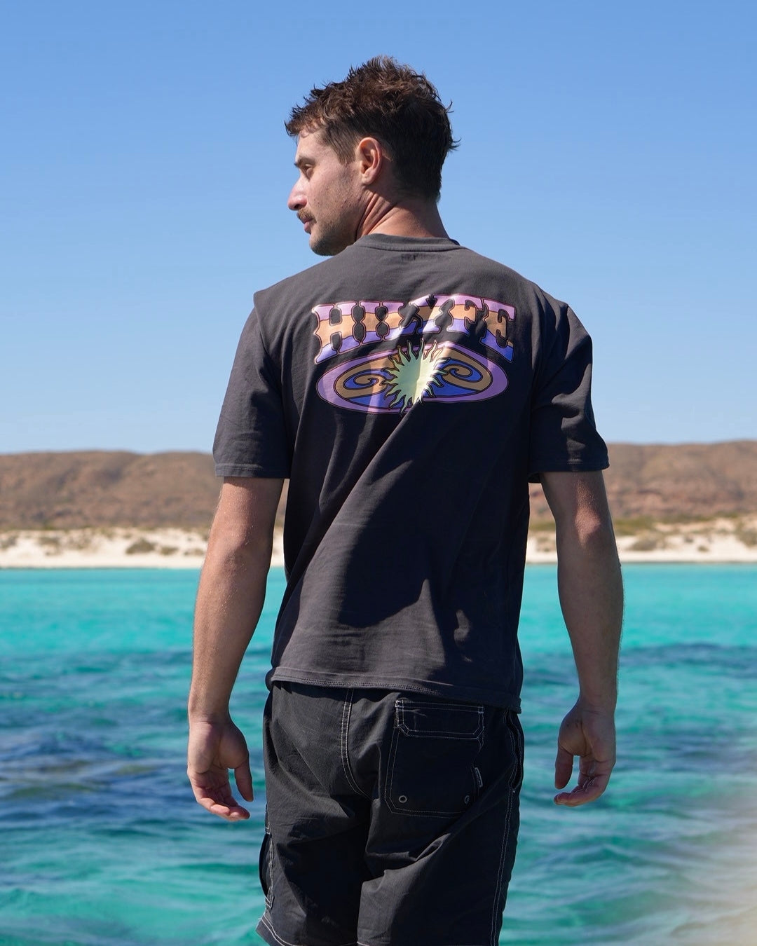 SUNDAZE TEE CHARCOAL